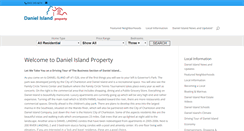 Desktop Screenshot of danielislandproperty.com